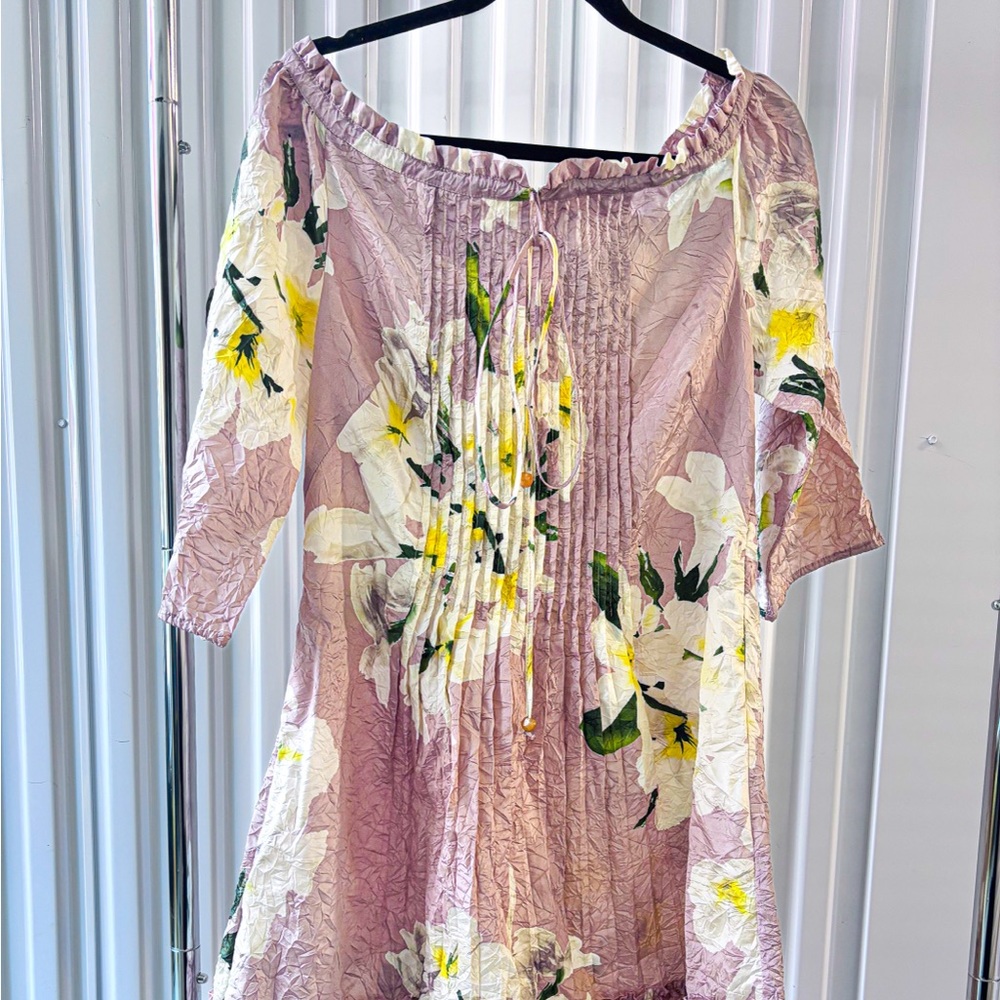 Blumarine Textured Floral Top